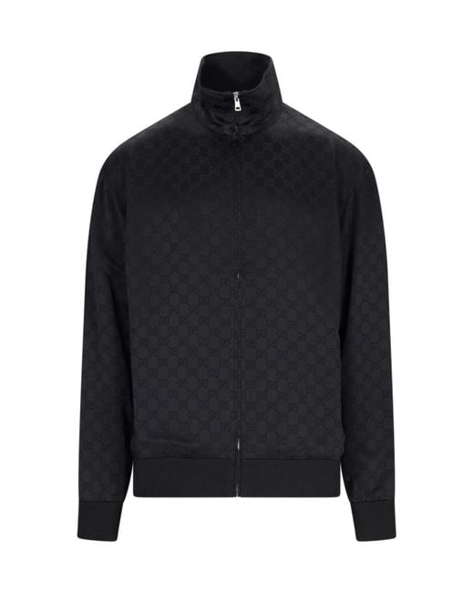 Gucci Black 'Gg' Zip Jacket for men