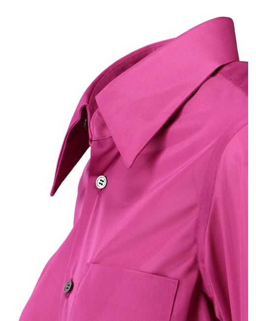 Camicia Classica di Comme des Garçons in Pink