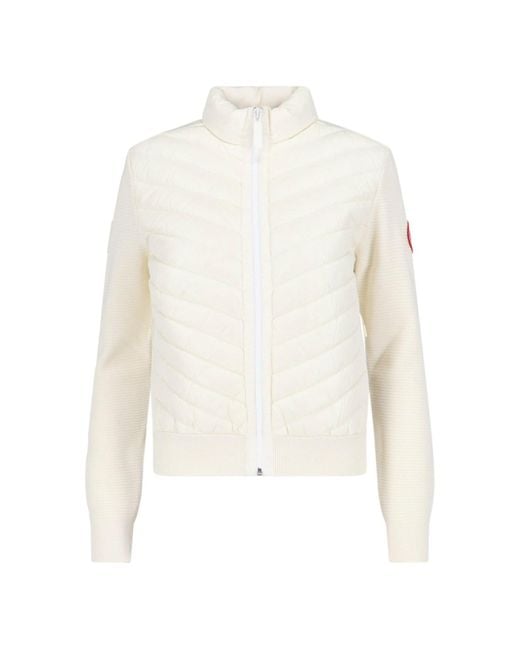 Canada Goose White 'hybridge®' Knit Jacket