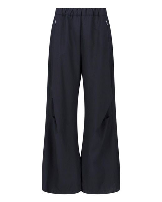 Laminar Blue Wide Wool Blend Pants