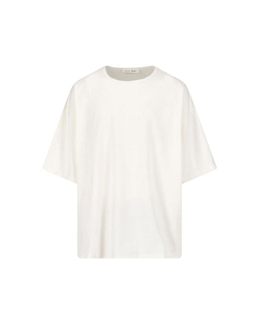 Fear Of God White Oversized Cotton T-Shirt for men