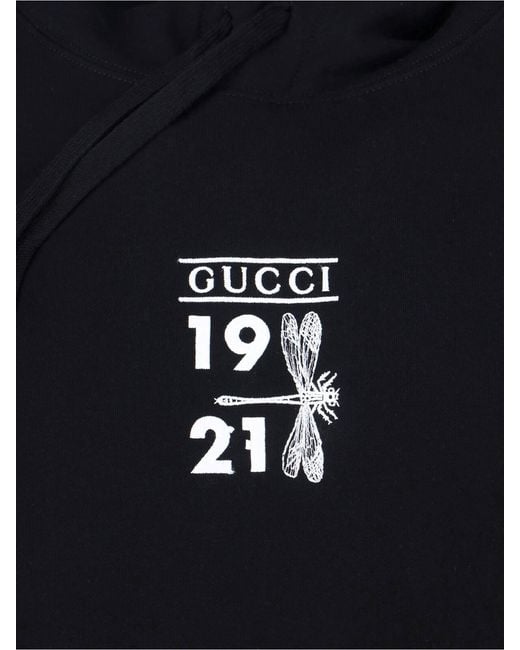Gucci Blue Hoodie Logo for men