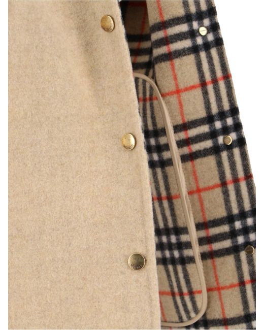 Burberry Natural Jackets Virgin Wool