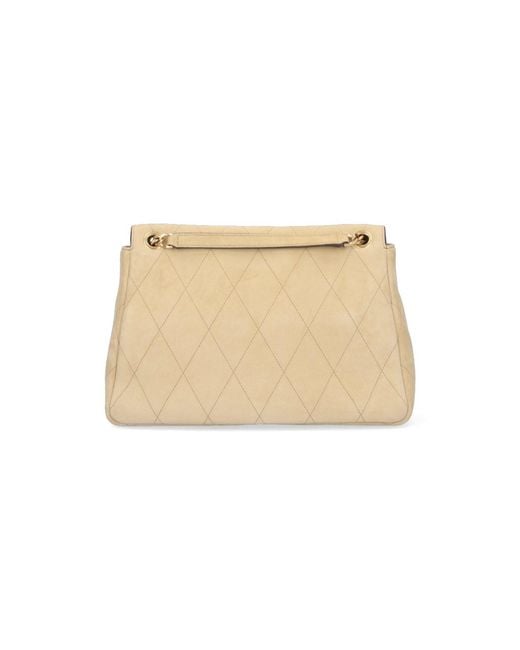 Tory Burch Natural Bovine Suede Shoulder Bag
