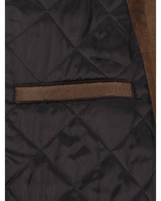 MM6 by Maison Margiela Brown Biker Jacket Puffer Jackets for men