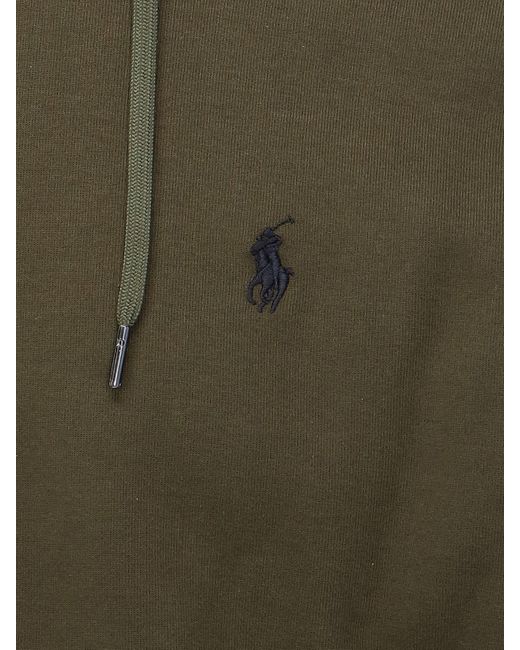 Polo Ralph Lauren Green Zipped Logo Hoodie for men