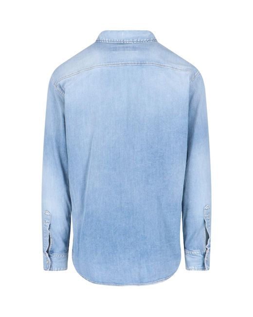 Camicia Logo di DSquared² in Blue da Uomo