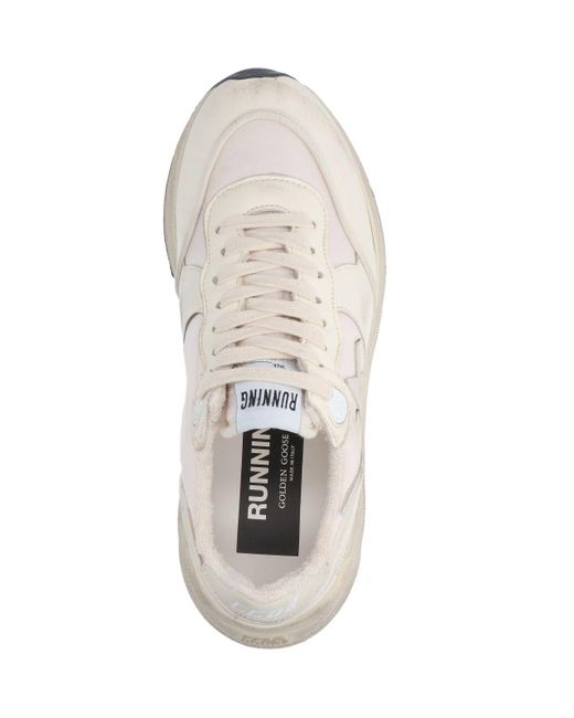 Golden Goose Deluxe Brand White 'running Sole' Sneakers