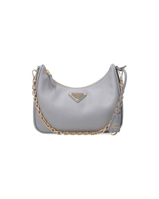 Prada Gray Shoulder Bag "Re-Edition 2005"