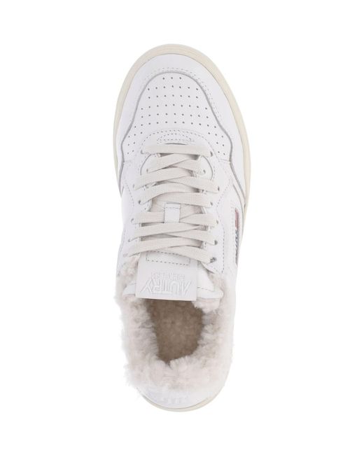 Autry White Low-Top Sneakers "Medalist"