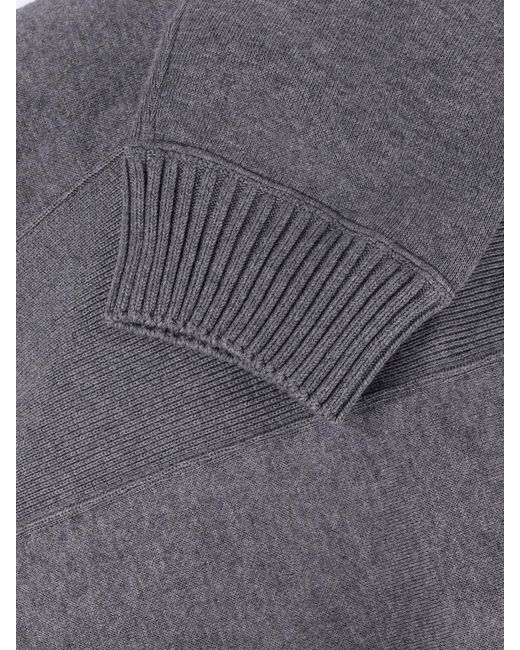 Sacai Gray Zip Hoodie for men