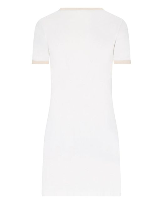 Courreges White Cut-out Mini Dress
