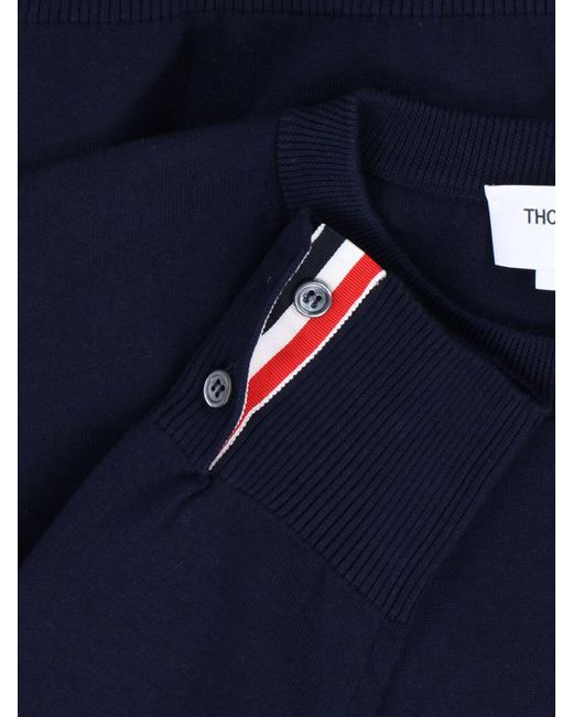 Thom Browne Blue Logo Sweatshirt