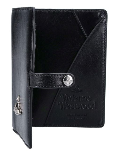 Vivienne Westwood Black 100% Cow Leather Wallet