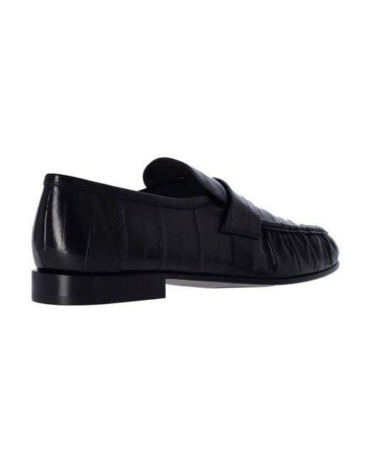 The Row Black Loafers "Soft" for men