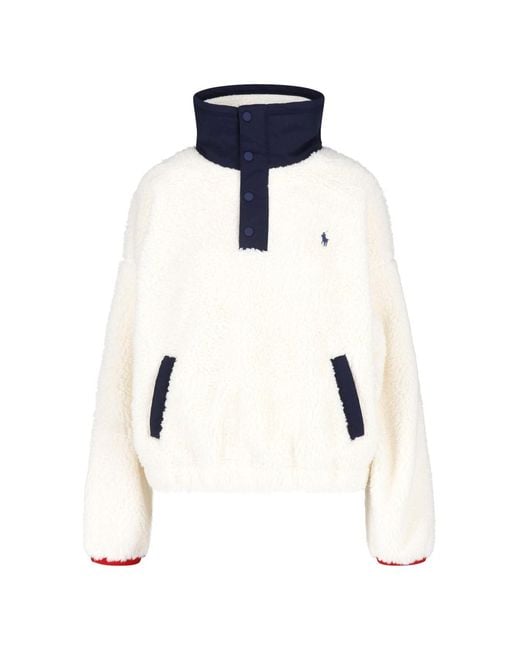 Polo Ralph Lauren Blue Fleece Sweatshirt "Polo Bear"