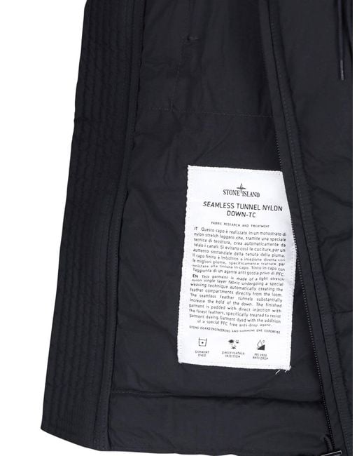 Stone Island Blue Vest “Seamless Tunnel” for men