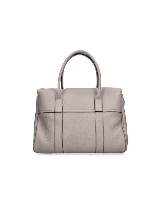 Mulberry Gray Bovine Leather Bag For