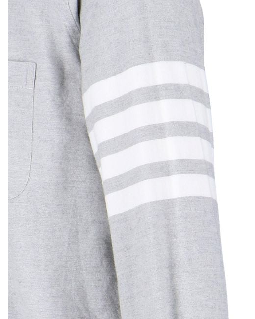 Thom Browne Blue 4-Bar" Shirt for men