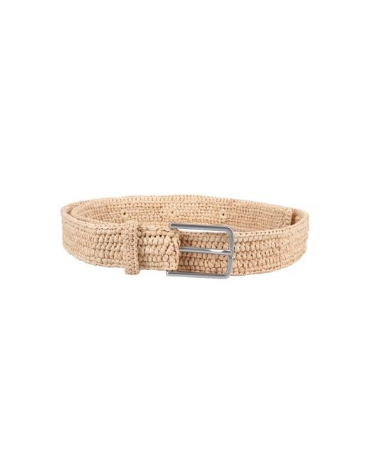 Maison Kitsuné Natural Raffia Belt for men