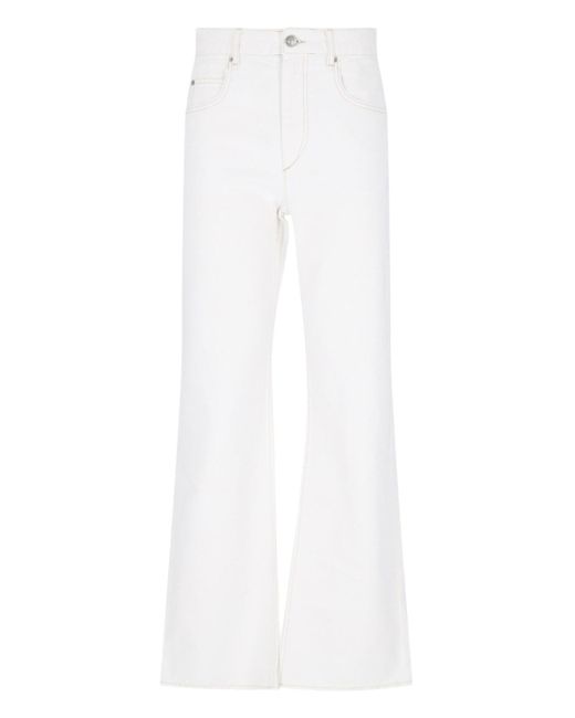 Jeans Bootcut di Isabel Marant in White