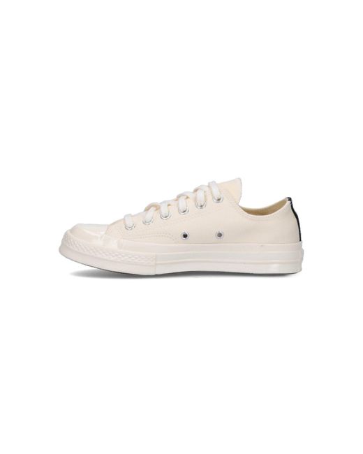 COMME DES GARÇONS PLAY Pink Low Top 'Converse Chuck 70' Sneakers