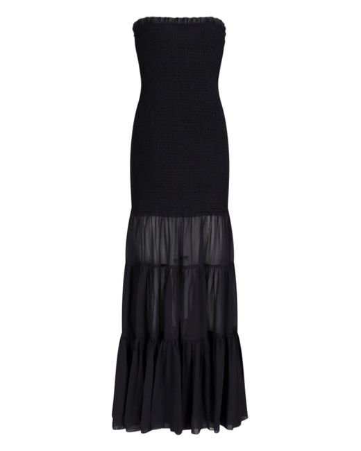 ROTATE BIRGER CHRISTENSEN Black Strapless Maxi Dress