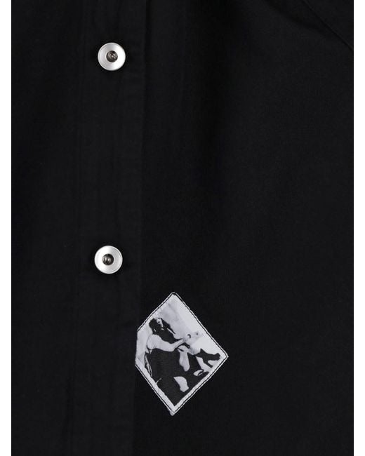 Rick Owens Black Shirt "Jumbo" for men