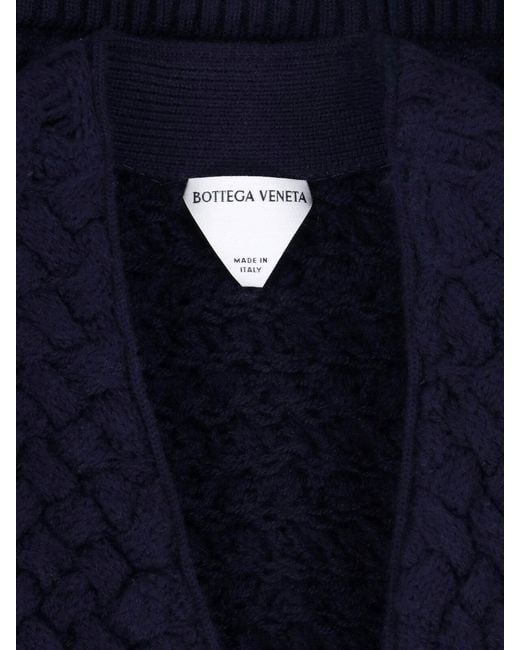 Bottega Veneta Blue Wool Cardigan for men