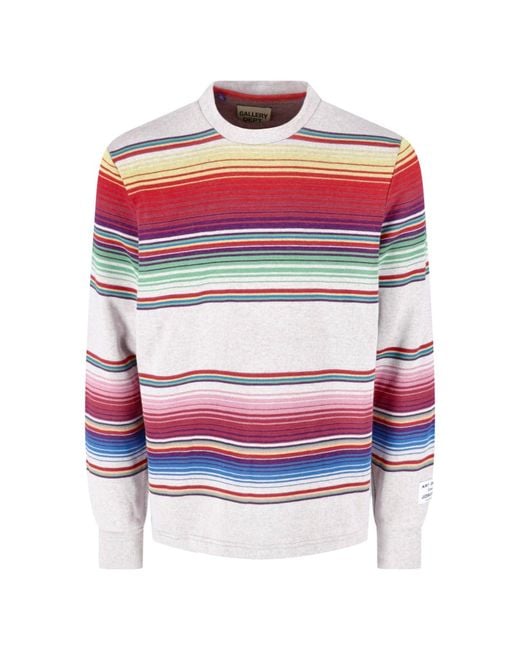 GALLERY DEPT. White Striped Sweatshirt for men