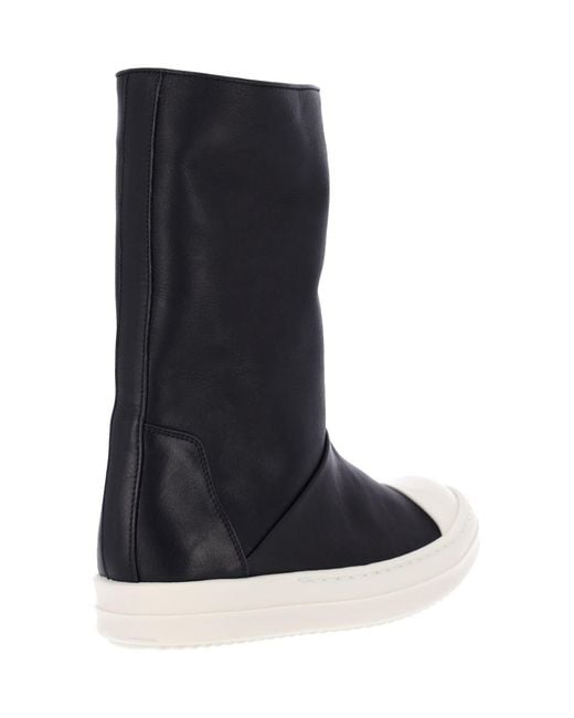 Rick Owens Black Ankle Boots "Sneakwader"