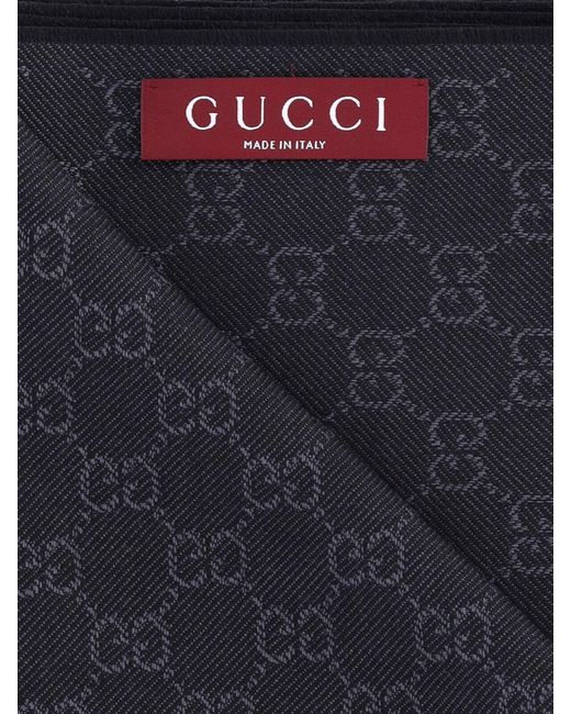 Gucci Gray Scarf "Gg Supreme"