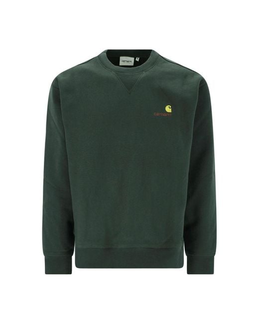 Carhartt Green Sweatshirt “American Script” for men