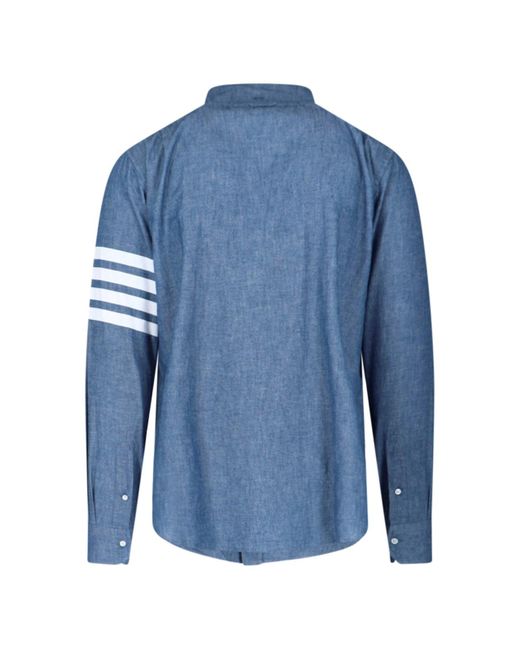 Camicia "4-Bar" di Thom Browne in Blue da Uomo