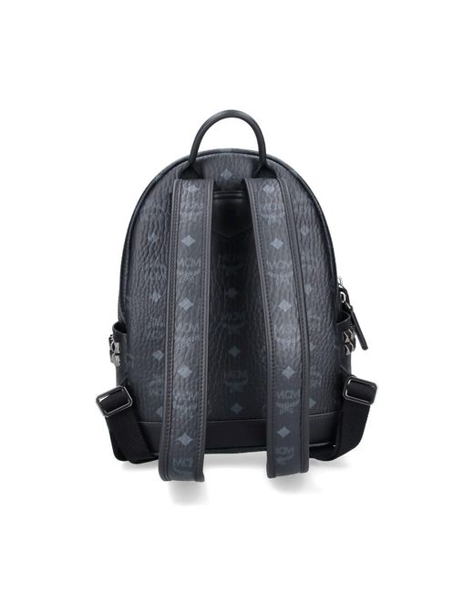 MCM Blue Leather-Trim Crossbody Bag for men