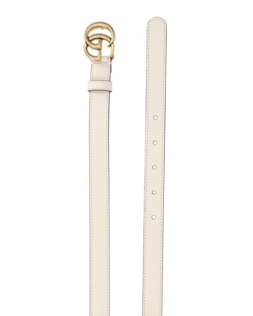 Cintura "Doppia G" di Gucci in White