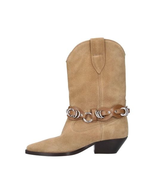 Isabel Marant Natural Ankle Boots “Duerto”