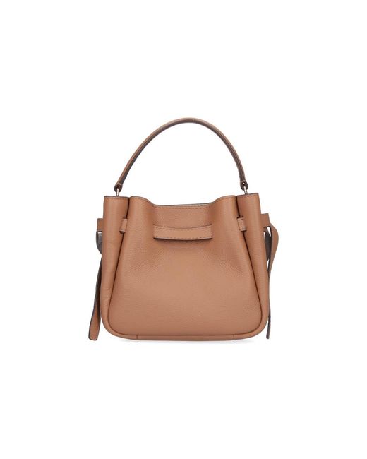 Tory Burch Natural Mini Bucket Bag "Romy"