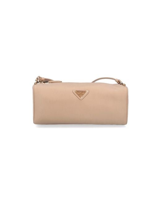 Pouch In "Re-Nylon" di Prada in Natural