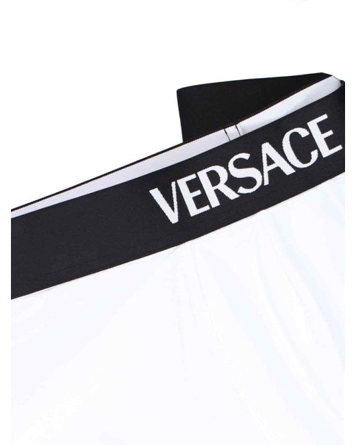 Versace Black Cotton Stretch Underwear Trunk for men