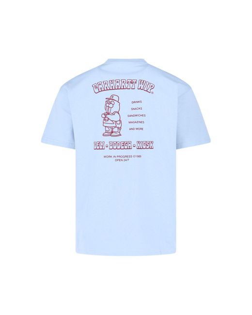 T-Shirt "S/S Sandwich" di Carhartt in Blue da Uomo
