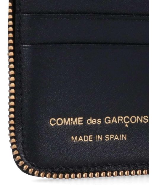 Comme des Garçons Black Polka Dot Zip Wallet