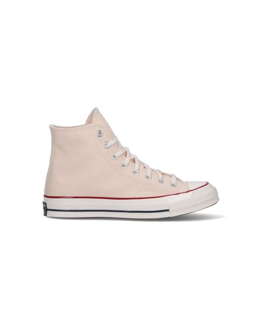 Converse White Sneakers Tela