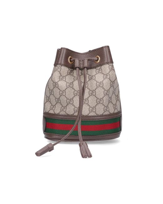 Gucci Natural 'ophidia' Mini Bucket Bag