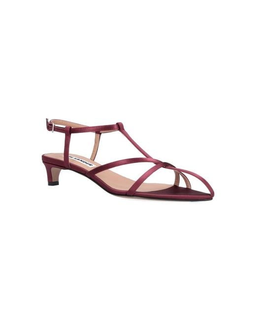 Jil Sander Red Sandals "Cage"