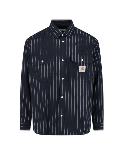 Carhartt Blue 'l/s Orlean' Shirt for men