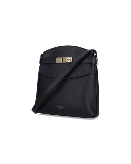Borsa Tracolla "Hug" di Ferragamo in Black