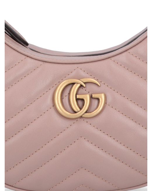 Gucci 'Gg Marmont' Mini Hobo Bag in Pink Lyst