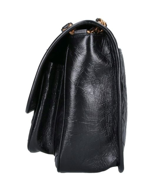 Saint Laurent Black Medium Shoulder Bag "Niki"