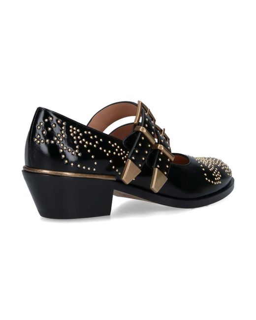 Chloé Black With Heel Upper: Calf Leather